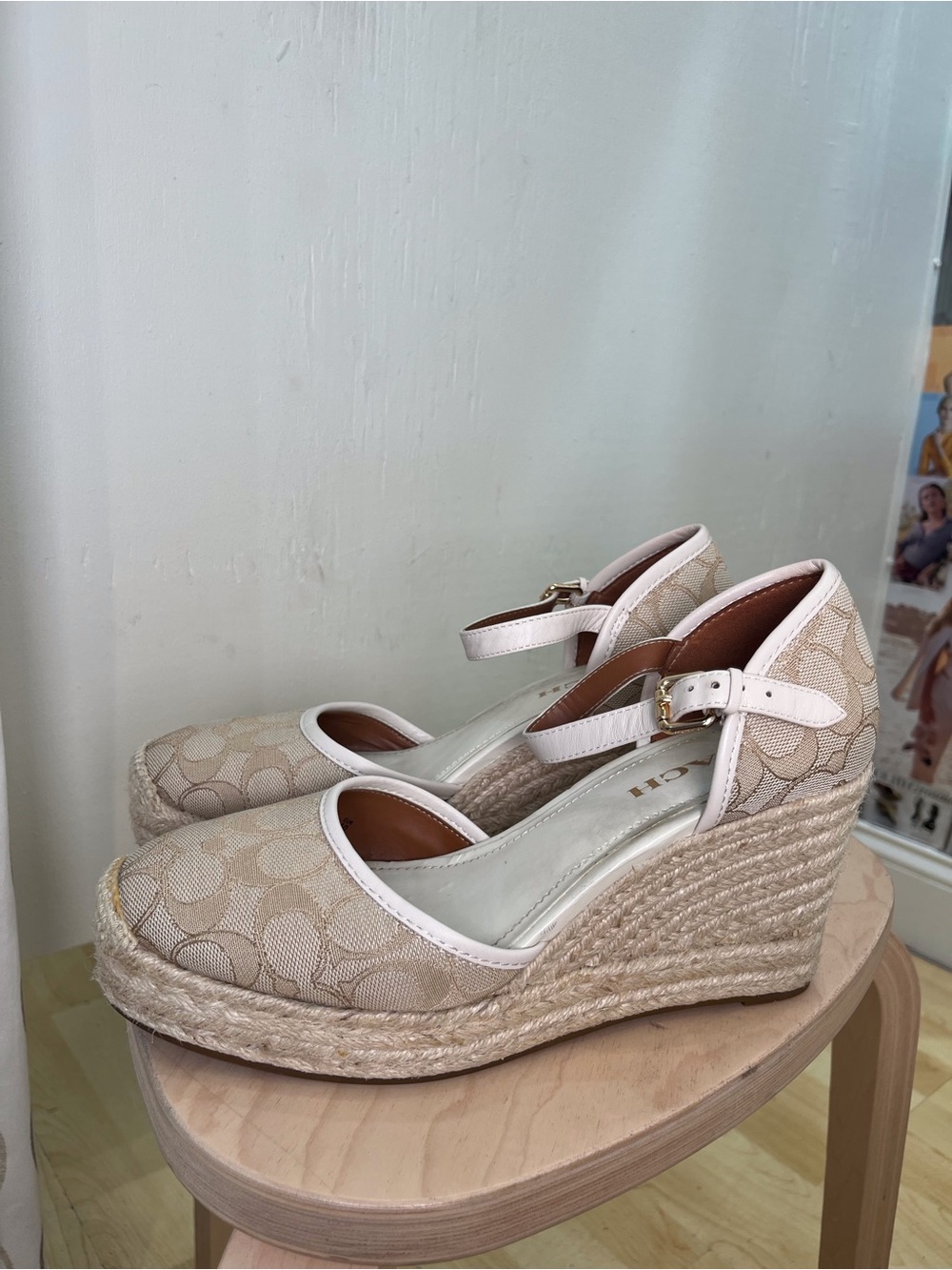 Coach cream wedges - Picture 3 of 9